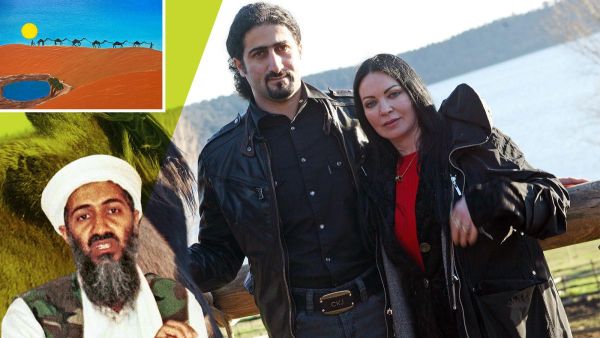 عمر أسامة بن لادن وزوجته 