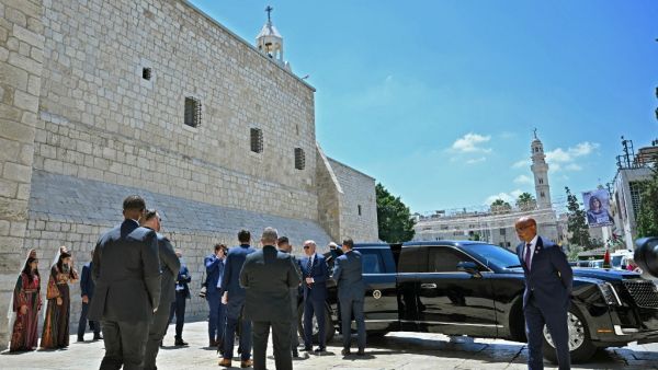 Biden at the Church of the Nativity 