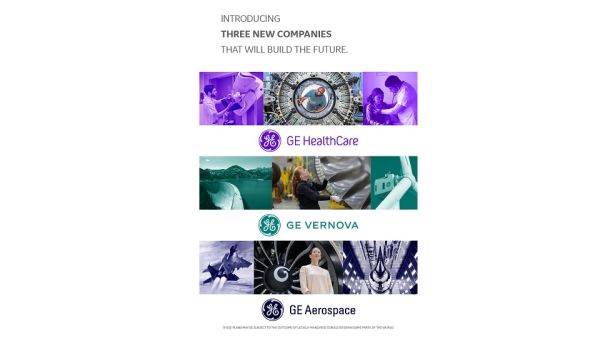 GE Unveils Brand Names for Three Planned Future Public Companies