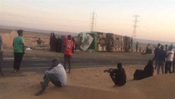 حادث سير على طريق "أسوان – أبوسمبل"