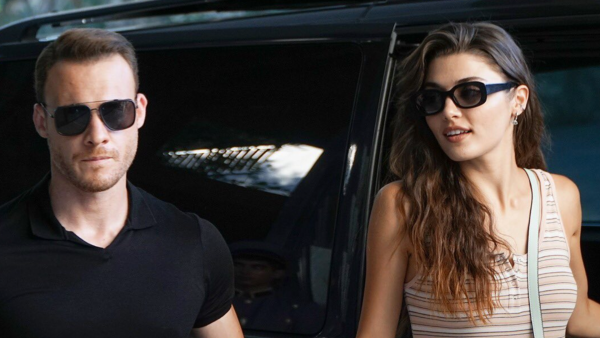 Kerem Bürsin and Hande Erçel 