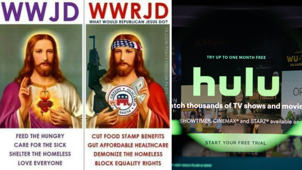 Americans Between #CancelHulu and #RepublicanJesus