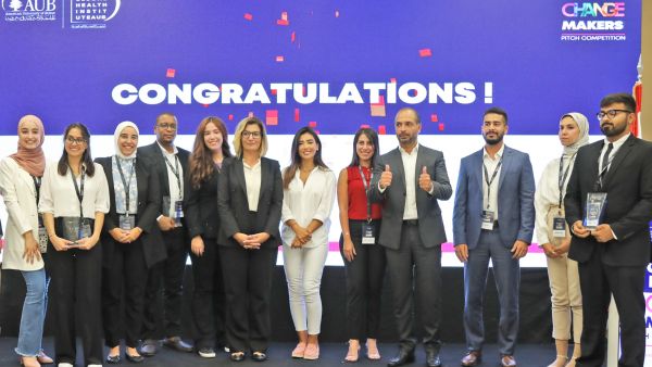 ثلاثة متنافسين من منطقة الشرق الأوسط وشمال إفريقيا يفوزون بمسابقة "صناع التغيير في مجال الصحة العالمية"  نظّمها معهد الصحة العالمية في AUB