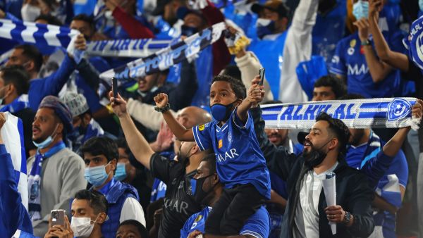جماهير نادي الهلال السعودي (المصدر: أ ف ب)