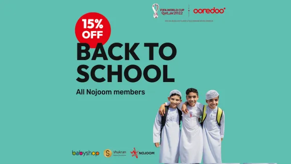 Ooredoo Celebrates Back to School Season with 15% off at Babyshop for Nojoom Members 