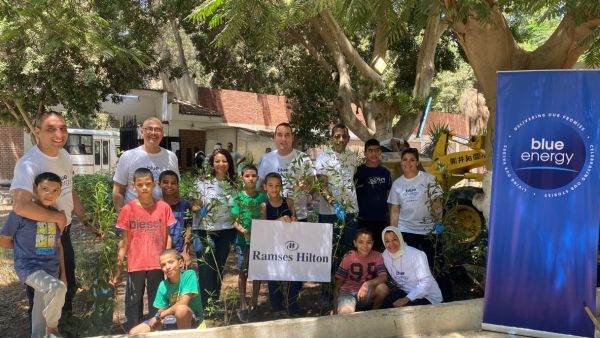 During the event Ramses Hilton Planting Initiative at “Awlady” Orphanage