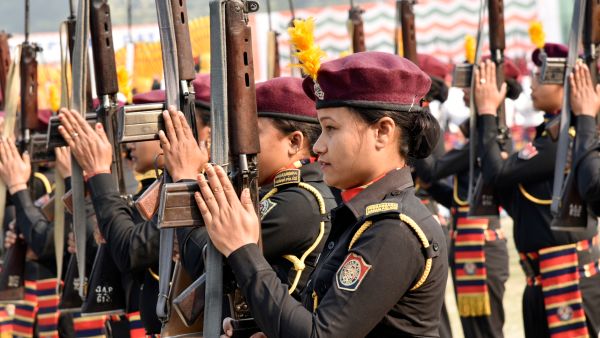 Women members of the Assam police 