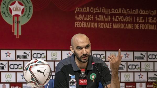 وليد الركراكي مدرب منتخب المغرب (المصدر: أ ف ب)