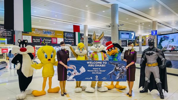 WATCH: Visitors to the capital get a warm welcome from Warner Bros. World Abu Dhabi and Etihad Airways at Abu Dhabi International Airport 