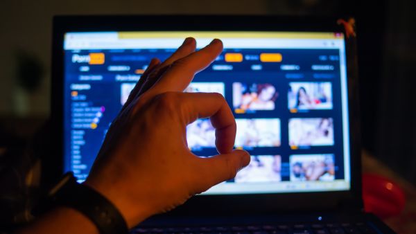 Watching porn
