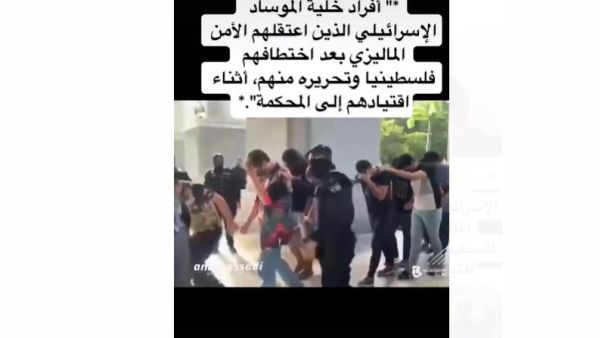 جهاز الموساد حقق مع الناشط الفلسطيني عبر الفيديو من تل أبيب 