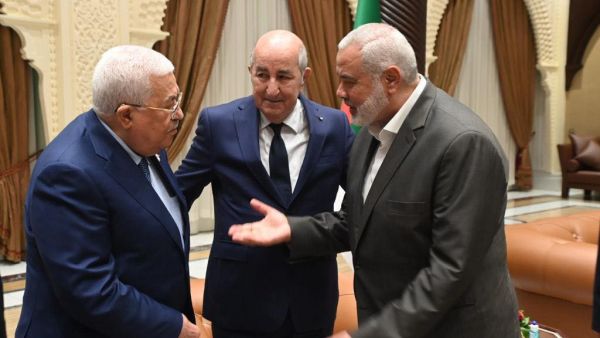 الرئيس تبون جمع الرئيس الفلسطيني وزعيم حماس في الجزائر