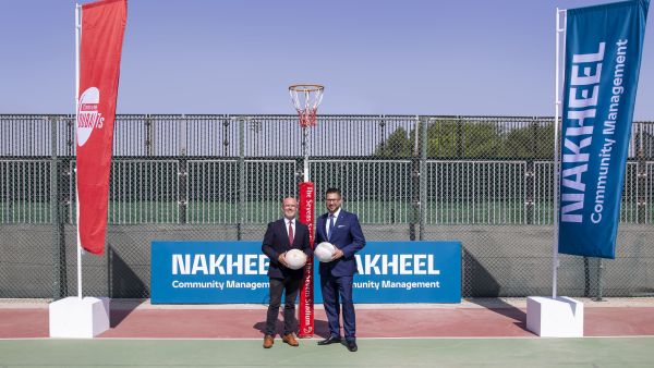 Simon Jelowitz, Head of Sports Operations, Emirates Dubai 7s and Francis. Emirates Dubai 7s Inks Five-Year Partnership With Nakheel Community Management For This Year’s Netball Tournament