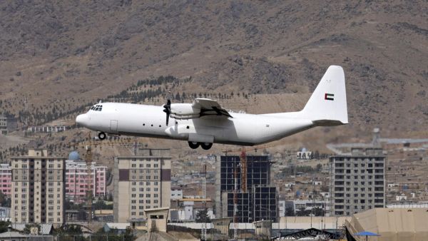 UAE plane lands in Kabul 