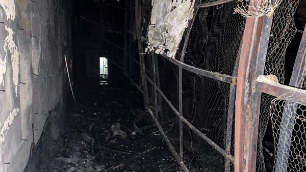 حريق في سجن إيفين