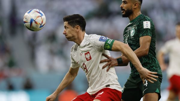 السعودية تسقط أمام بولندا (المصدر: أ ف ب)