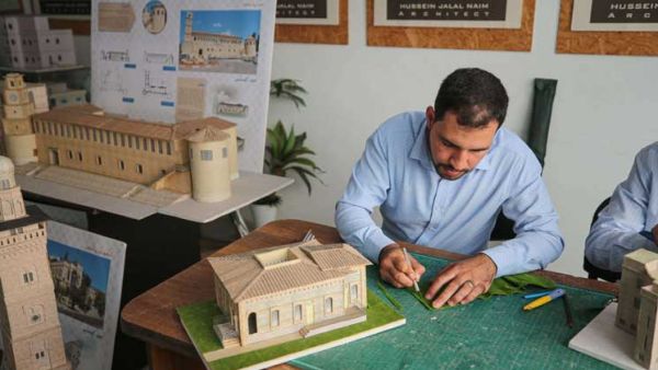 تاريخ مبانٍ أثرية فلسطينية بمُجسمّات كرتونية