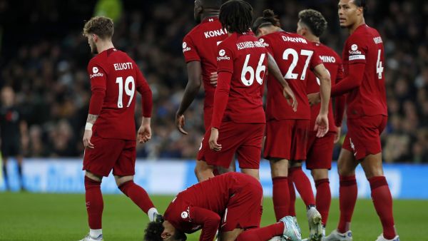 (Photo by Ian Kington / AFP) موعد مباراة ليفربول وديربي في كأس الرابطة الإنجليزية والقنوات الناقلة