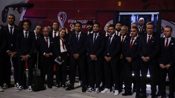 منتخب تونس يصل قطر (المصدر: أ ف ب)