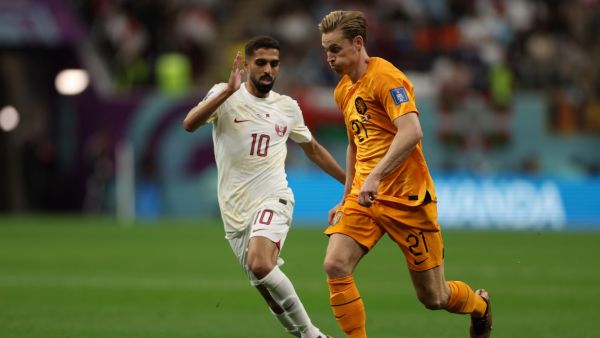 هولندا تتفوق على قطر مع نهاية الشوط الأول (المصدر: أ ف ب)