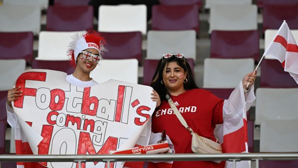 English football fans In  Doha