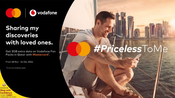 Mastercard and Vodafone keep people connected this travel season:  3GB of free data for guests and residents with Qatar Fan Pack 
