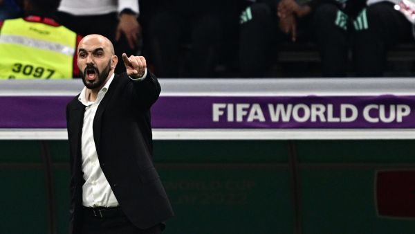 وليد الركراكي (المصدر: أ ف ب)