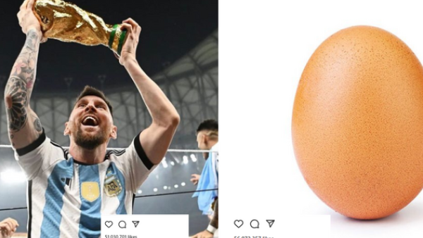 ميسي يتفوق على بيضة