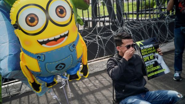 Activists protests in Jakarta 