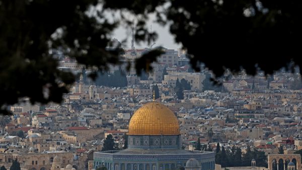 a view of the Dome of the Rock 