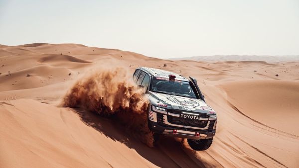 Toyota Land Cruiser @ DAKAR 2023. TOYOTA GAZOO Racing celebrates victory at 2023 Dakar Rally for second year running