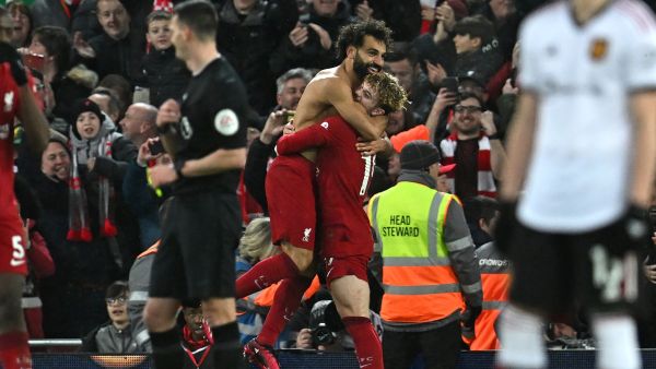 صلاح يرفع رصيده إلى 11 هدفاً في الدوري الإنجليزي هذا الموسم (المصدر: أ ف ب)