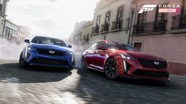 Cadillac CT4-V Blackwing and CT5-V Blackwing Cadillac CT4-V Blackwing and CT5-V Blackwing Sedans Debut in ‘Forza Horizon 5’ Available across the Middle East