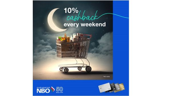 NBO credit card holders can earn 10% cashback on purchases during ramadan