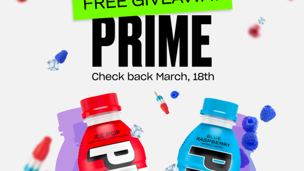 The popular energy and hydration drinks that have been making waves around the world. noon minutes giving away free prime at secret location