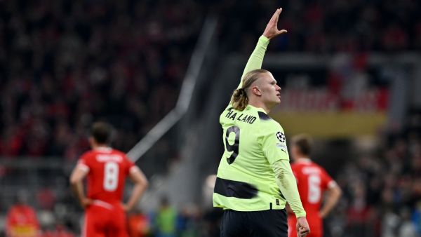 هالاند يقود مانشستر سيتي إلى نصف نهائي دوري الأبطال (المصدر: أ ف ب)