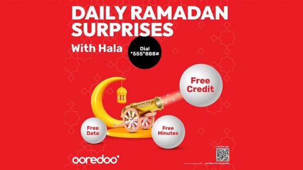 تبرز هذه العروض اليومية التزام شركة الاتصالات الرائدة بمشاركة عملائها فرحتهم بالشهر الفضيل وضمان إبقائهم على اتصال دائم مع عائلاتهم وأصدقائهم. Ooredoo تضمن بقاء عملائها على اتصال دائم طوال شهر رمضان الفضيل مع العديد من العروض اليومية