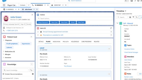 Salesforce CRM, Data, and AI Innovations Put Patient Relationships at the Heart of Healthcare Operations