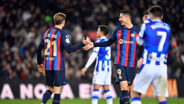برشلونة يلاقي سوسيداد من جديد (Photo by Pau BARRENA / AFP)