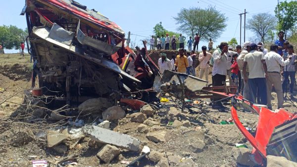 15 killed, 25 injured as bus falls from bridge in India 