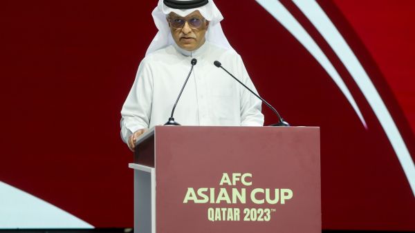 الشيخ سلمان بن إبراهيم آل خليفة رئيس الاتحاد الآسيوي لكرة القدم (المصدر: أ ف ب)
