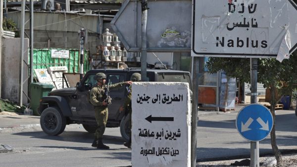 قوات من جيش الاحتلال الاسرائيلي في نابلس