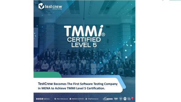 The TMMi model is an international standard that improves processes and activities related to quality assurance and testing through the application of best practices. TestCrew Becomes The First Software Testing Company in MENA to Achieve TMMi Certification Level 5