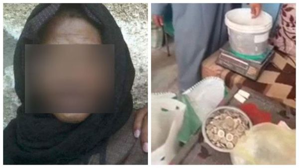 العثور على كنز مخبأ داخل حوش صغير لسيدة مسنة 