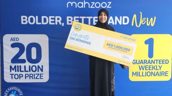 During the event First Emirati woman to be a millionaire with Mahzooz