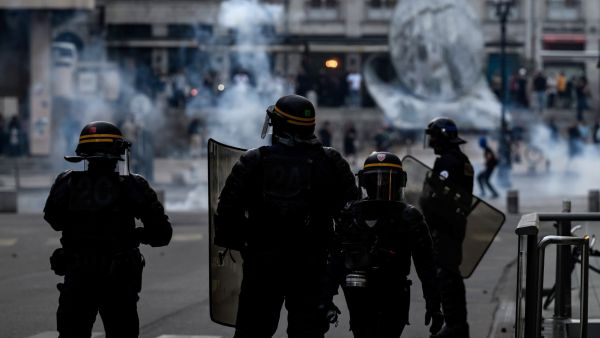 French protesters