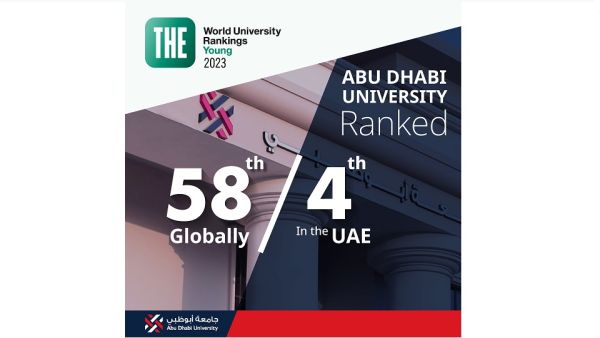 صُنفت جامعة أبوظبي في المركز الرابع كأفضل جامعة في دولة الإمارات والسادس على مستوى المنطقة من بين 167 جامعة من نحو 15 دولة جامعة أبوظبي في المرتبة الـ 58 ضمن قائمة أفضل الجامعات على مستوى العالم