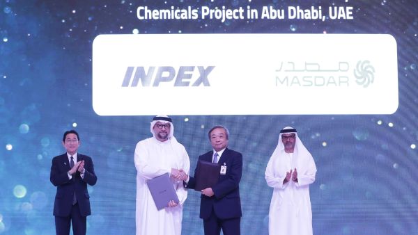 Masdar and INPEX to Join Forces to Explore E-methane Production Using Green Hydrogen and CO2 in UAE