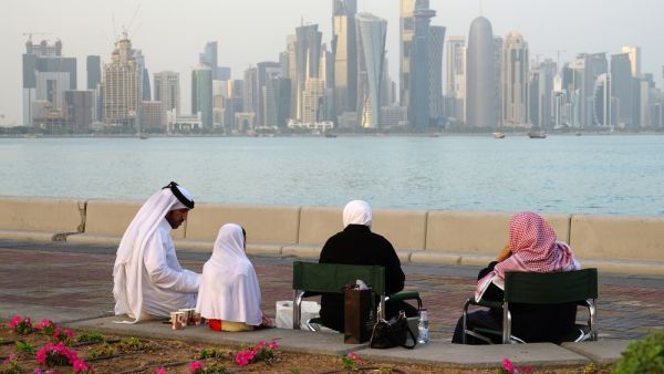 Qatari family in Doha