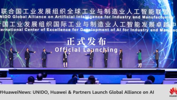 UNIDO and Huawei launch the Global alliance on artificial intelligence for industry and manufacturing at World AI Conference in Shanghai